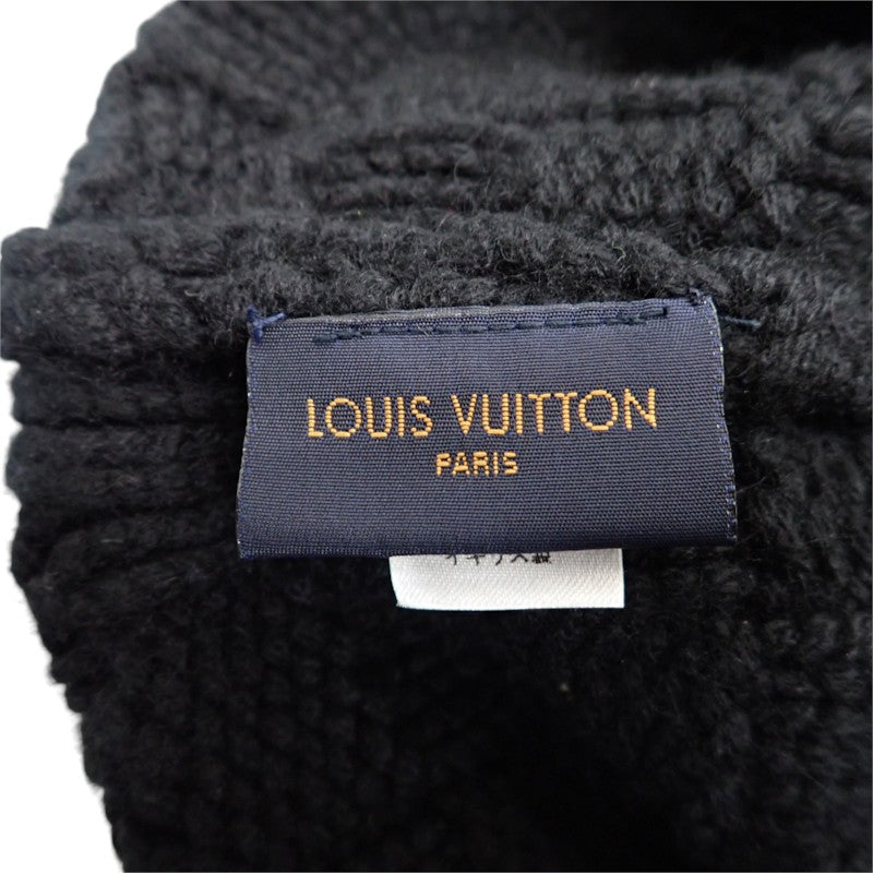 ルイヴィトン LOUIS VUITTON ボネ・ヘルシン ビーニー M74405 ニットキャップ カシミヤ ブラック メンズ【中古】【ABランク】