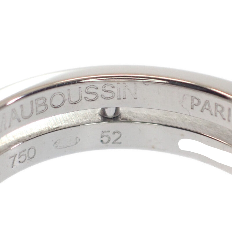 MAUBOUSSIN 夢幻永恆全環鑽戒 11號 52 K18白金 鑽石 女士【中古】【A級】