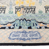 エルメス HERMES カレ90 SUPER SILK QUEST スカーフ シルク ブラック アイボリー レディース ユニセックス【中古】【Sランク】