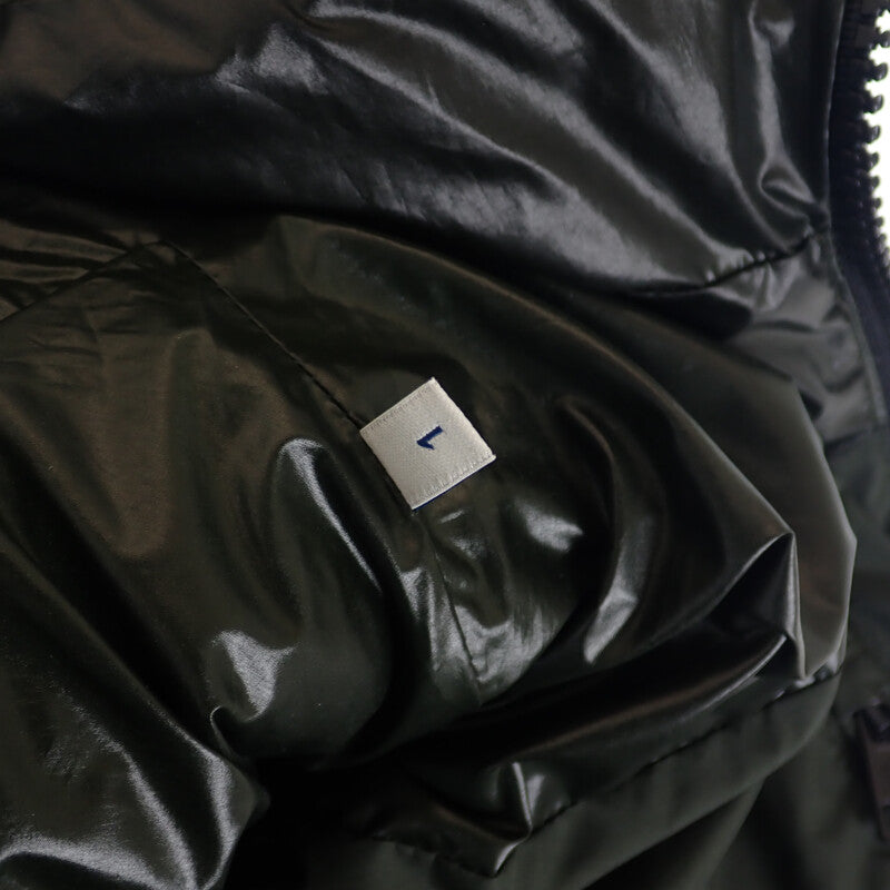 モンクレール MONCLER DAMAVAND GIUBBOTTO 1 H20911A00234_54A81 ダウンジャケット ポリエステル オリーブグリーン カーキ ブラック金具 メンズ【中古】【ABランク】