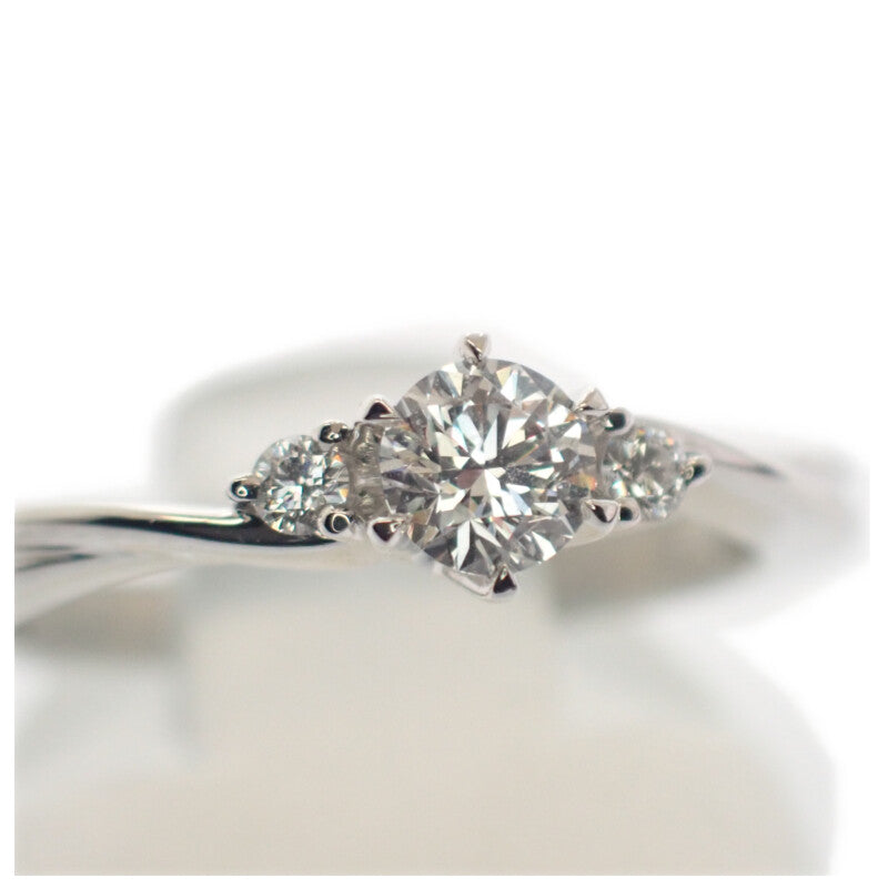 ラザール LAZARE ヴァイン 9号 リング Pt950プラチナ ダイヤモンド レディース【中古】【Aランク】