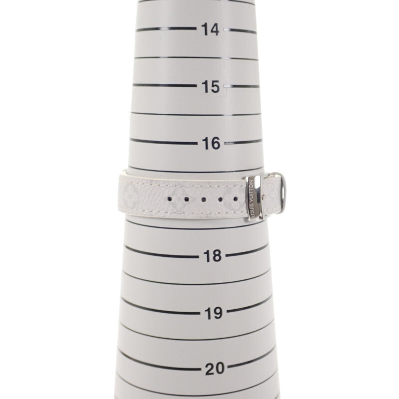 ルイヴィトン LOUIS VUITTON タンブール スリム Q12MGZ 腕時計 ステンレススチール レザー クオーツ ホワイト文字盤 レディース【中古】【ABランク】