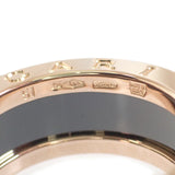 ブルガリ BVLGARI ビーゼロワン 3バンド 10.5号 347045 リング K18ピンクゴールド セラミック ブラック 51 レディース メンズ【中古】【Aランク】