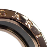 ブルガリ BVLGARI ビーゼロワン 3バンド 10.5号 347045 リング K18ピンクゴールド セラミック ブラック 51 レディース メンズ【中古】【Aランク】