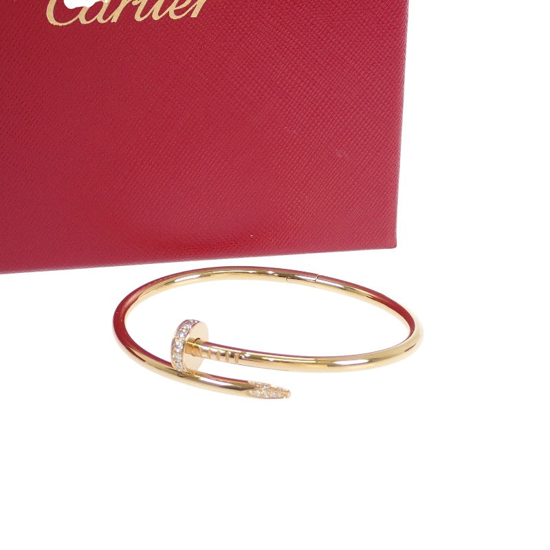 カルティエ CARTIER ジュストアンクル B6048618 ブレスレット K18イエローゴールド ゴールド ダイヤモンド レディース【中古】【Aランク】