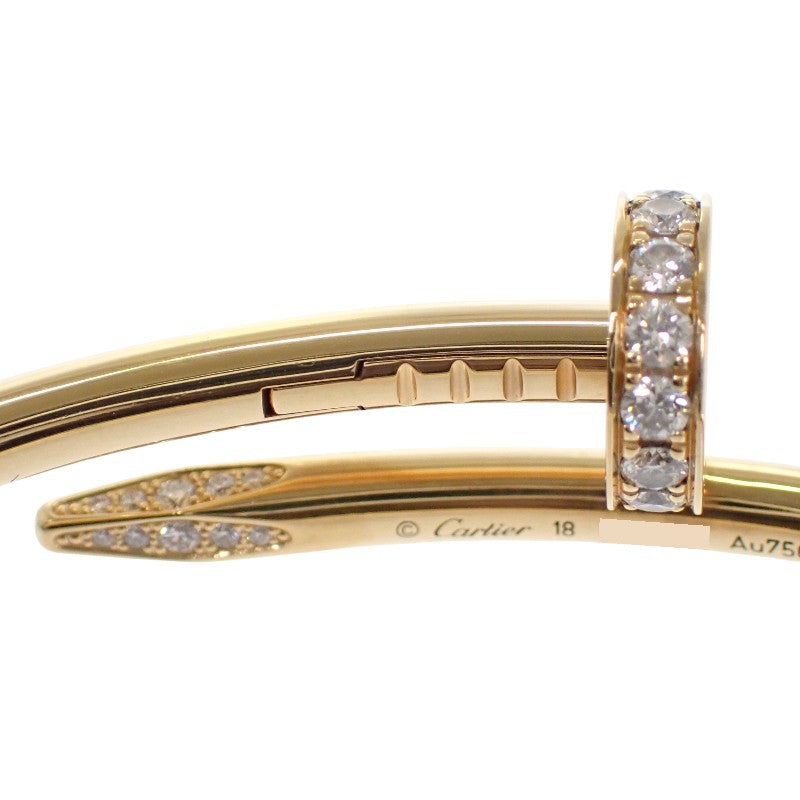 卡地亞 CARTIER Juste Un Clou B6048618 手環 K18黃金 玫瑰金 鑽石 女士【中古品】【A級品】