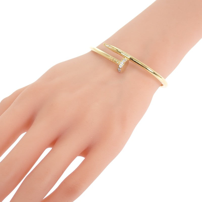 卡地亞 CARTIER Juste Un Clou B6048618 手環 K18黃金 玫瑰金 鑽石 女士【中古品】【A級品】