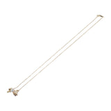 【中古】ミキモト MIKIMOTO リボンパールペンダント ネックレス K18イエローゴールド レディース【Aランク】