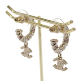 【中古】シャネル CHANEL CC ツイストフープ A23B ピアス メタル ゴールド レディース【ABランク】