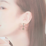 【中古】シャネル CHANEL CC ツイストフープ A23B ピアス メタル ゴールド レディース【ABランク】