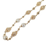 ミキモト MIKIMOTO パール ネックレス K18イエローゴールド アコヤ真珠 レディース【中古】【Aランク】