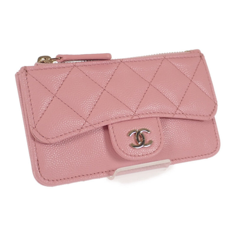 シャネル CHANEL マトラッセ フラップジップ コインケース AP0374 