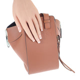 ロエベ LOEWE ハンモックバッグ スモール 387.30.S35 2WAYバッグ ハンドバッグ ショルダーバッグ クラシックカーフ タン レディース【中古】【Aランク】