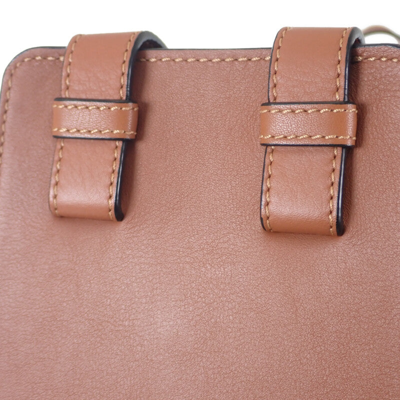 ロエベ LOEWE ハンモックバッグ スモール 387.30.S35 2WAYバッグ ハンドバッグ ショルダーバッグ クラシックカーフ タン レディース【中古】【Aランク】