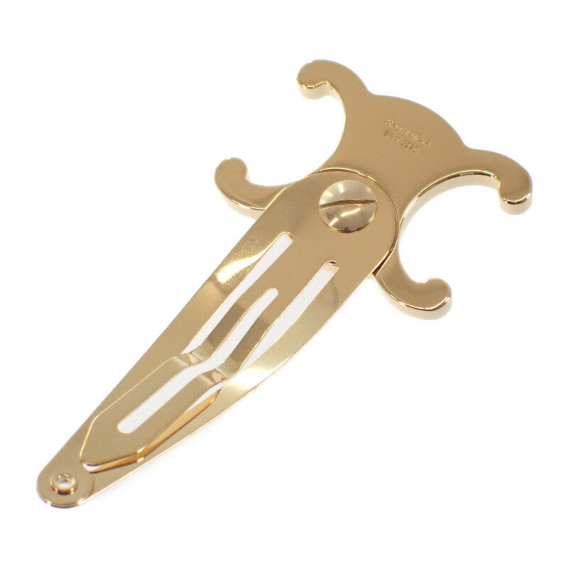 【中古】セリーヌ CELINE スナップ ヘアクリップ 2つセット 46Z656BSL.35OR ヘアアクセサリー メタル ブラス&スチール ゴールドフィニッシュ レディース【Aランク】