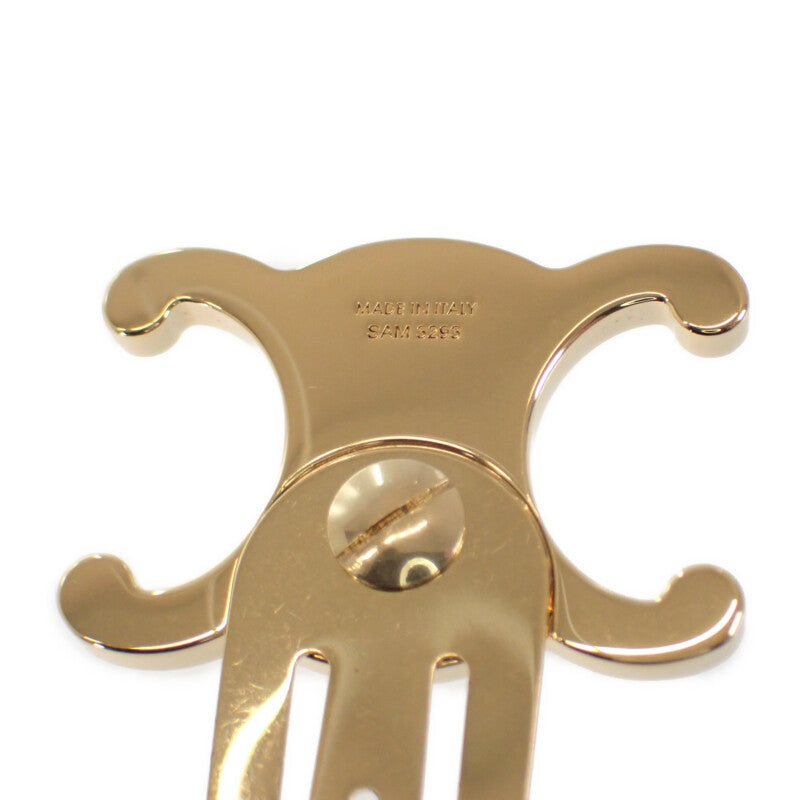 【中古】セリーヌ CELINE スナップ ヘアクリップ 2つセット 46Z656BSL.35OR ヘアアクセサリー メタル ブラス&スチール ゴールドフィニッシュ レディース【Aランク】