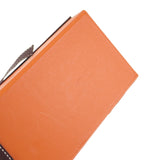 【中古】エルメス HERMES ツイリー Pani La Shar Pawnee パウニー族の首長 スカーフ シルク オレンジ レディース【Aランク】