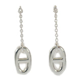 エルメス HERMES ファランドールMM H108618B00 ピアス シルバー925 レディース【中古】【Aランク】