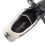シャネル CHANEL ココマーク レザー 38 G34085 スニーカー カーフスキン ブラック 25cm レディース【中古】【SAランク】