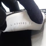 シャネル CHANEL ココマーク レザー 38 G34085 スニーカー カーフスキン ブラック 25cm レディース【中古】【SAランク】