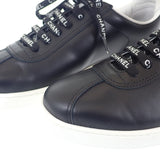 シャネル CHANEL ココマーク レザー 38 G34085 スニーカー カーフスキン ブラック 25cm レディース【中古】【SAランク】