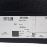 シャネル CHANEL ココマーク レザー 38 G34085 スニーカー カーフスキン ブラック 25cm レディース【中古】【SAランク】