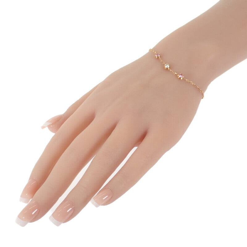 カルティエ CARTIER サフィールレジェドゥ ダムール B6038900 ブレスレット K18ピンクゴールド ダイヤモンド ピンクサファイア レディース【中古】【Aランク】