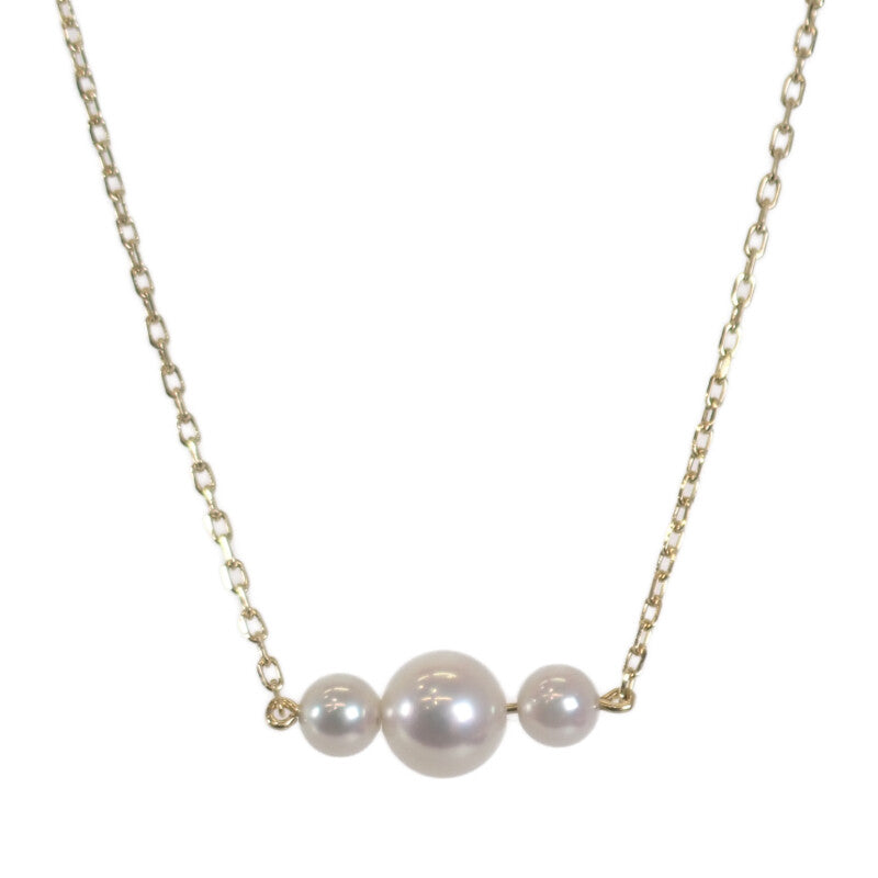 ミキモト MIKIMOTO パール ネックレス K18イエローゴールド アコヤ真珠 レディース【中古】【Aランク】