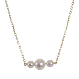 ミキモト MIKIMOTO パール ネックレス K18イエローゴールド アコヤ真珠 レディース【中古】【Aランク】