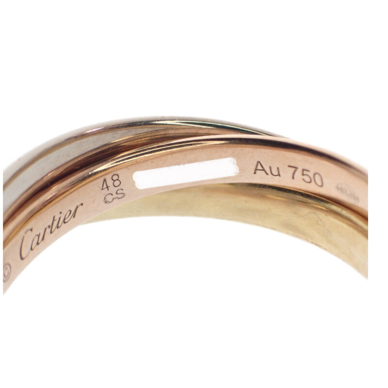 カルティエ CARTIER トリニティリング SM 8号 48 B4235148 リング K18イエローゴールド K18ピンクゴールド K18ホワイトゴールド レディース【中古】【Aランク】