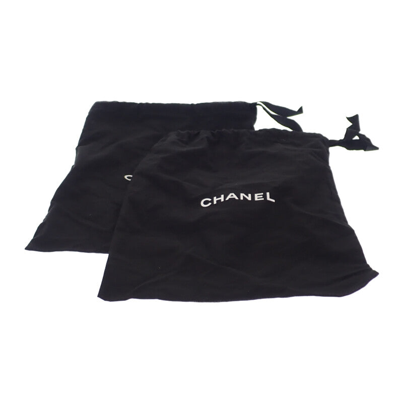 シャネル CHANEL CCエスパドリーユ 38 G38628_Y55871_K4265 スリッポン ラムスキン ブラック レディース【中古】【Aランク】