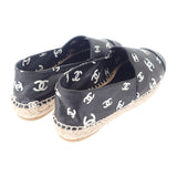 シャネル CHANEL CCエスパドリーユ 38 G38628_Y55871_K4265 スリッポン ラムスキン ブラック レディース【中古】【Aランク】
