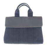 【中古】エルメス HERMES ヴァルパライソPM 2005年 ワールドフェスティバル限定 ハンドバッグ レザー トワルシェブロン ブラック シルバー金具 レディース【Aランク】