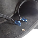 【中古】エルメス HERMES ヴァルパライソPM 2005年 ワールドフェスティバル限定 ハンドバッグ レザー トワルシェブロン ブラック シルバー金具 レディース【Aランク】