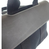 【中古】エルメス HERMES ヴァルパライソPM 2005年 ワールドフェスティバル限定 ハンドバッグ レザー トワルシェブロン ブラック シルバー金具 レディース【Aランク】