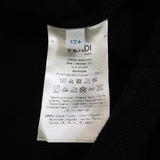 フェンディ FENDI ロゴ JF8541AG34 ワンピース コットン ポリエステル ブラック 12+ キッズ ガールズ【中古】【Aランク】