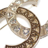 シャネル CHANEL ココマーク B19A ブローチ メタル ラインストーン ゴールド レディース【中古】【Aランク】