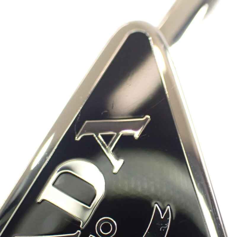 プラダ PRADA ヘアピン 1IF051 ヘアアクセサリー メタル ブラック シルバー レディース【中古】【Aランク】