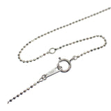 【中古】 K14WG デザイン ジュエリー クロス ネックレス K14ホワイトゴールド ダイヤモンド レディース【Aランク】