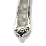 【中古】 K14WG デザイン ジュエリー クロス ネックレス K14ホワイトゴールド ダイヤモンド レディース【Aランク】