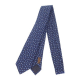 エルメス HERMES ヘヴィ シルクタイ H339086T02 ネクタイ シルク ネイビー クローバー メンズ【中古】【SAランク】