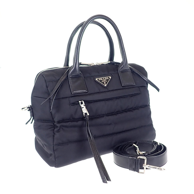 PRADA プラダ サフィアーノ チェーントートバッグ PRADA プラダ ナイロン サフィアーノ チェーントートバッグ