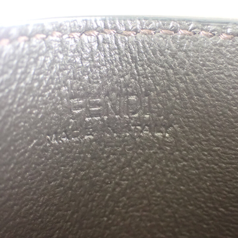 フェンディ FENDI FFダイヤモンド 8M0445ADYMF13VK カードケース レザー ブラウン ゴールド金具 レディース メンズ【中古】【SAランク】