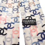 【中古】シャネル CHANEL ヘアバンド スカーフ シルク ホワイト マルチカラー レディース【Aランク】