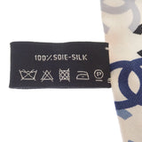 【中古】シャネル CHANEL ヘアバンド スカーフ シルク ホワイト マルチカラー レディース【Aランク】