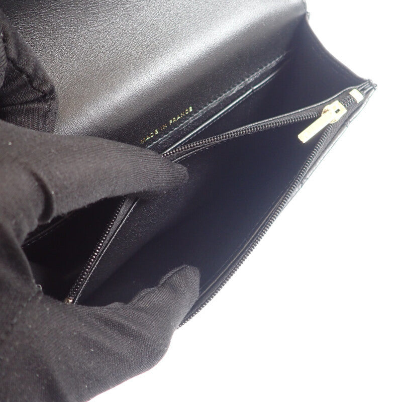 シャネル CHANEL マトラッセ フラップフォンケース AP3226 2WAYバッグ ショルダーバッグ ラムスキン ブラック ゴールド金具 レディース【中古】【Aランク】