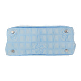 シャネル CHANEL ニュートラベルライントート PM トートバッグ ナイロン レザー ブルー レディース【中古】【Bランク】