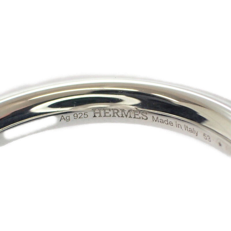 愛馬仕 HERMES Echappee MM 13號 H103658B00053 戒指 銀925 銀色 53 女款 男款【中古】【A級品】