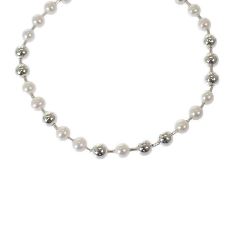 ティファニー TIFFANY&Co. ハードウェアパールボール 64048201 ネックレス シルバー925 フレッシュウォーターパール レディース【中古】【Aランク】