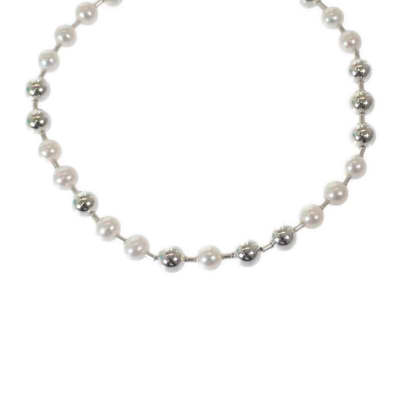 ティファニー TIFFANY&Co. ハードウェアパールボール 64048201 ネックレス シルバー925 シルバー ホワイト フレッシュウォーターパール レディース【中古】【Aランク】